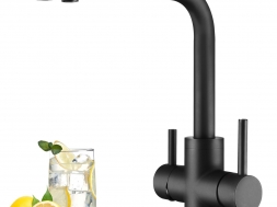 faucet 3 line black