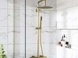 shower set gold 