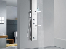 shower panel chrome